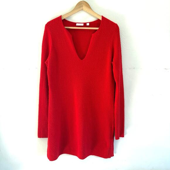 Anthropologie Sweaters - Anthropologie Ett:twa Women Medium Red Long Sleeve Sweater V neck Ribbed Knit